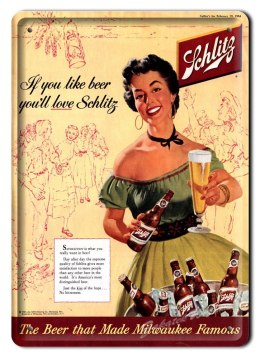 PIWO METALOWY SZYLD PLAKAT OBRAZEK VINTAGE #01728