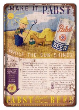 PIWO METALOWY SZYLD PLAKAT RETRO #05318