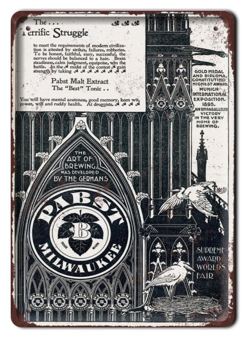 PIWO PLAKAT METALOWY SZYLD OBRAZEK RETRO #05137