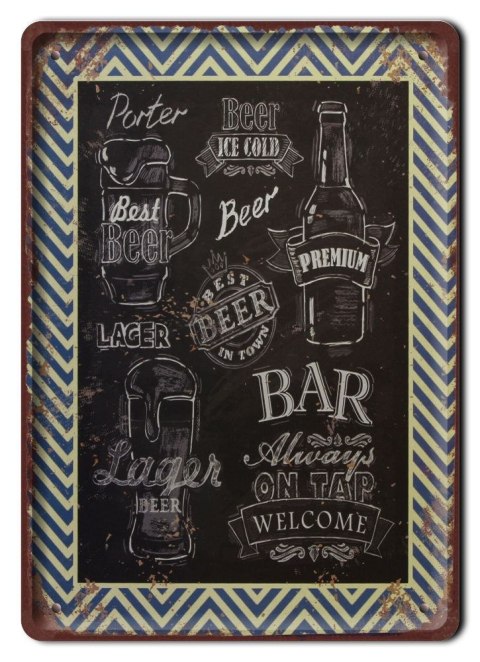 PIWO PLAKAT METALOWY SZYLD OBRAZEK RETRO #20329
