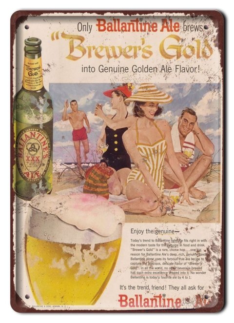 PIWO PLAKAT METALOWY SZYLD RETRO VINTAGE #11324