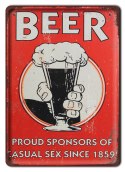 PIWO PLAKAT METALOWY SZYLD TABLICZKA RETRO #11649