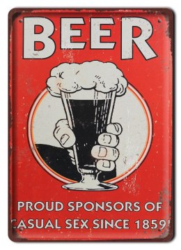 PIWO PLAKAT METALOWY SZYLD TABLICZKA RETRO #11649