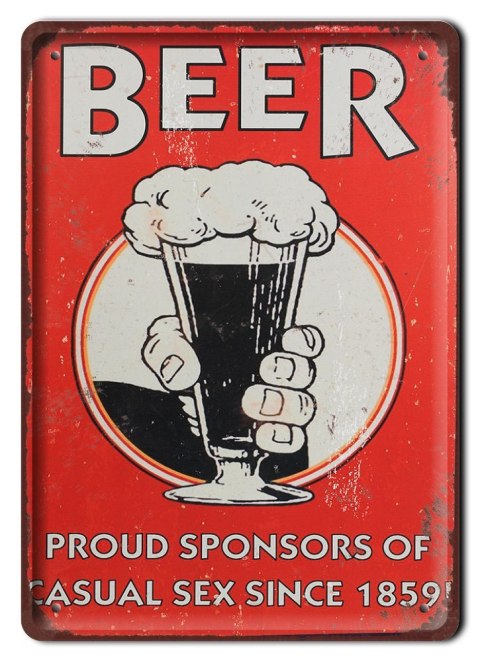 PIWO PLAKAT METALOWY SZYLD TABLICZKA RETRO #11649