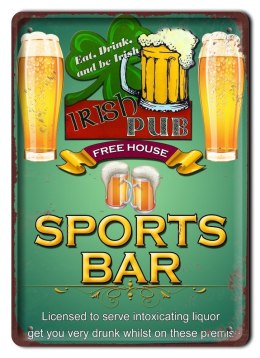 PIWO SPORT METALOWY SZYLD PLAKAT RETRO #07907