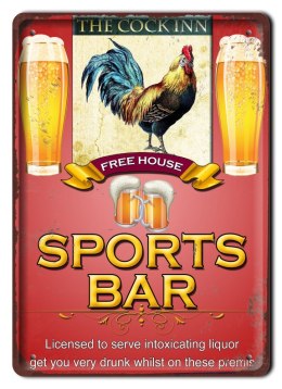 PIWO SPORT METALOWY SZYLD PLAKAT VINTAGE #07909