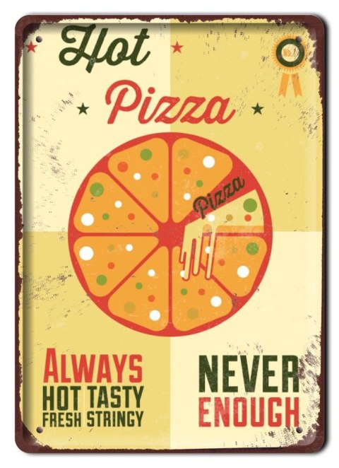 PIZZA METALOWY SZYLD PLAKAT VINTAGE RETRO #08797