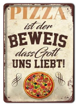 PIZZA PLAKAT METALOWY SZYLD OBRAZEK RETRO #20029