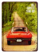 PLAKAT CORVETTE METALOWY SZYLD RETRO #05393