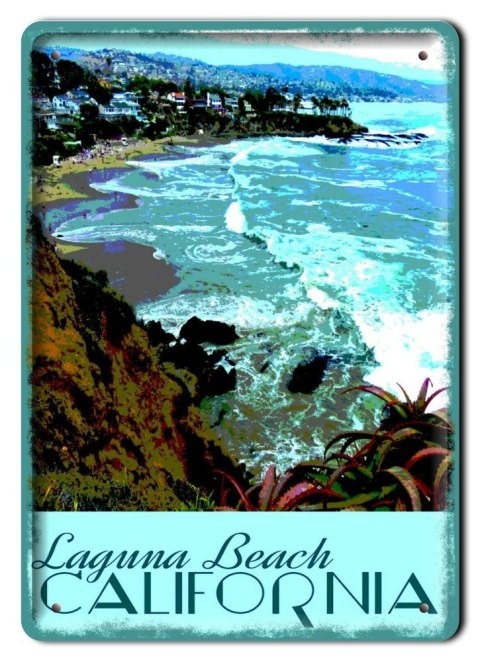 PLAKAT METALOWY SZYLD RETRO KALIFORNIA #11960