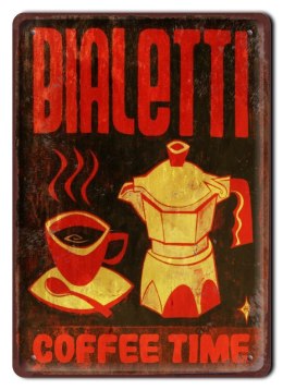 PLAKAT METALOWY SZYLD TABLICZKA RETRO KAWA #11917