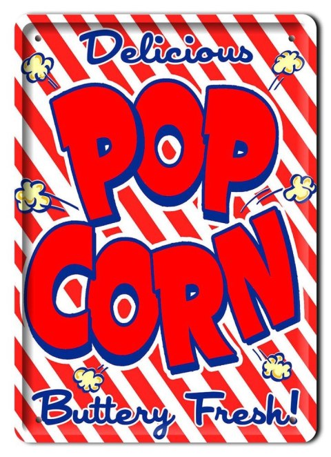 POP CORN METALOWY SZYLD PLAKAT OBRAZEK RETRO #07232