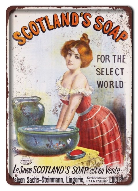 PRALKA PLAKAT METALOWY SZYLD VINTAGE RETRO #06281