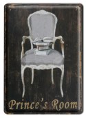 PRINCES ROOM METALOWY SZYLD VINTAGE RETRO #00361
