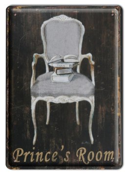 PRINCES ROOM METALOWY SZYLD VINTAGE RETRO #00361