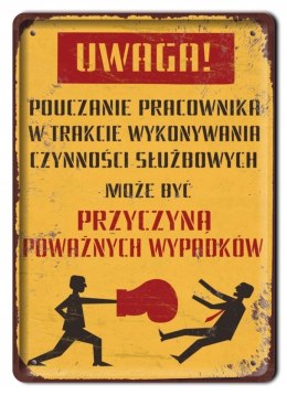 PRL METALOWY SZYLD PLAKAT TABLICZKA RETRO #05843