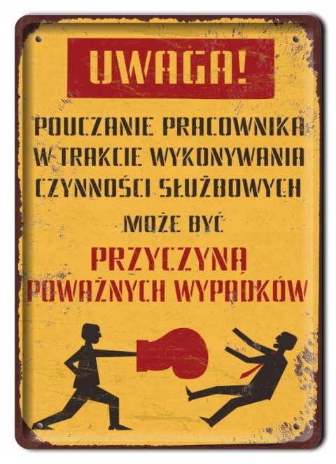 PRL METALOWY SZYLD PLAKAT TABLICZKA RETRO #05843