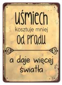 PRL METALOWY SZYLD PLAKAT TABLICZKA RETRO #05844