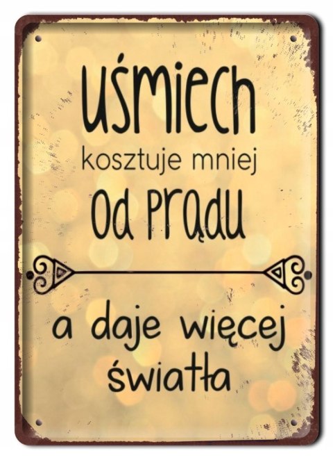 PRL METALOWY SZYLD PLAKAT TABLICZKA RETRO #05844