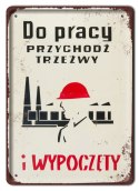 PRL METALOWY SZYLD PLAKAT VINTAGE RETRO #09053