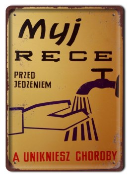 PRL PLAKAT METALOWY SZYLD OBRAZEK RETRO #12607
