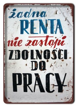 PRL TABLICZKA METALOWY SZYLD PLAKAT RETRO #09056