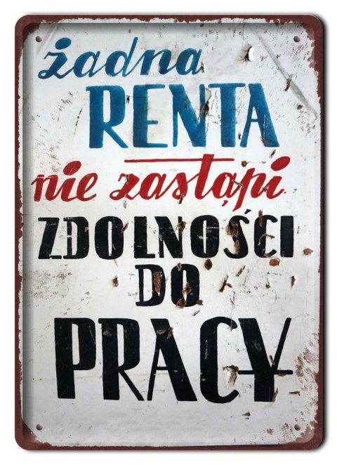 PRL TABLICZKA METALOWY SZYLD PLAKAT RETRO #09056