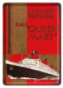 QUEEN MARY METALOWY SZYLD PLAKAT VINTAGE #06234
