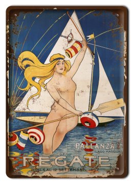 REGATY METALOWY SZYLD PLAKAT RETRO VINTAGE #10823