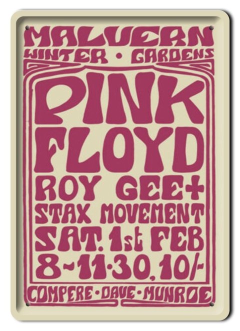 ROCK PLAKAT METALOWY SZYLD OBRAZEK RETRO #10763