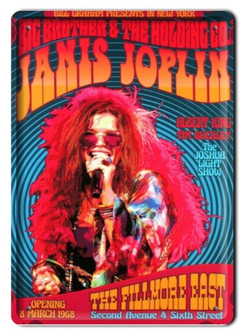 ROCK PLAKAT METALOWY SZYLD OBRAZEK RETRO #10765