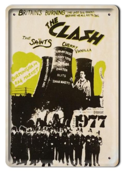 ROCK PLAKAT METALOWY SZYLD OBRAZEK RETRO #10770