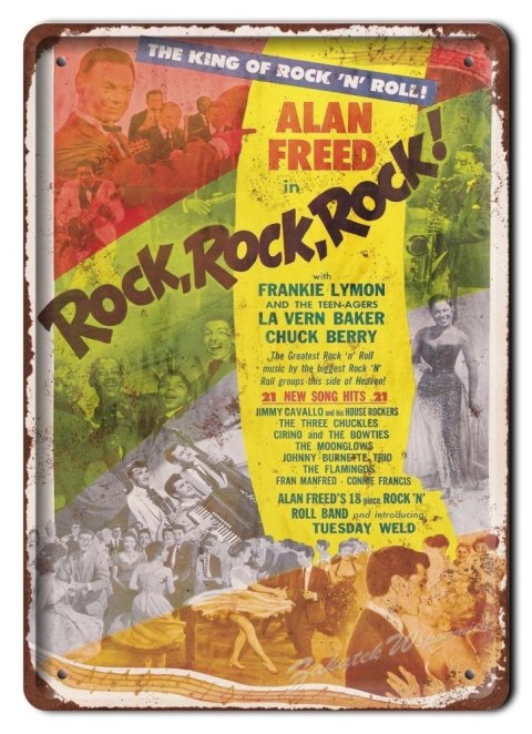 ROCK ROCK METALOWY SZYLDPLAKAT RETRO #06047
