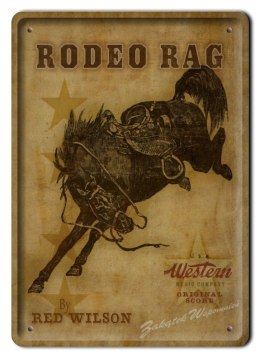 RODEO METALOWY SZYLD PLAKAT OBRAZEK VINTAGE #01662