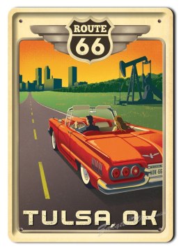 ROUTE 66 METALOWY SZYLD OBRAZEK VINTAGE RETRO #02732