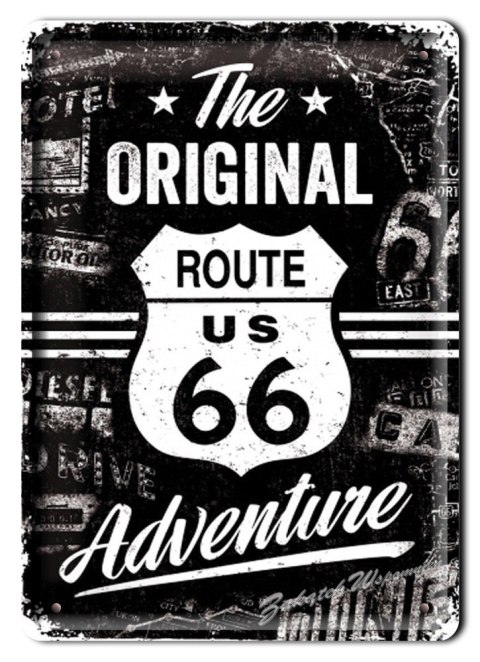 ROUTE 66 METALOWY SZYLD PLAKAT OBRAZEK RETRO #03275