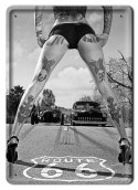 ROUTE 66 METALOWY SZYLD PLAKAT OBRAZEK VINTAGE #03471