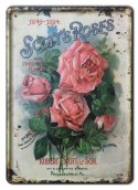 RÓŻE METALOWY SZYLD PLAKAT OBRAZEK VINTAGE #03751