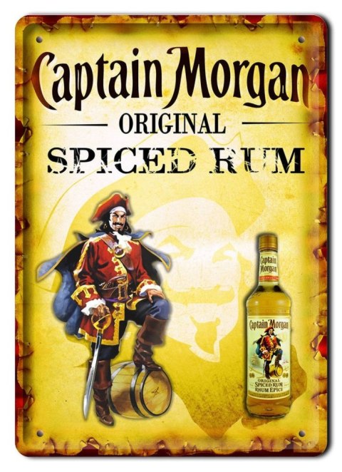 RUM CAPTAIN MORGAN METALOWY SZYLD RETRO #07371