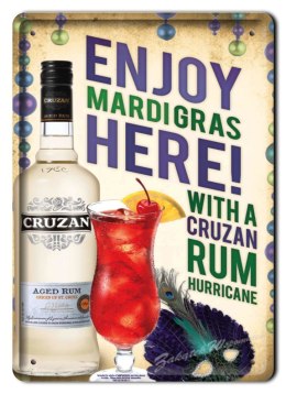 RUM COCKTAIL METALOWY SZYLD OBRAZEK VINTAGE #02217