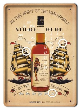 RUM KALENDARZ METALOWY SZYLD PLAKAT RETRO #06510