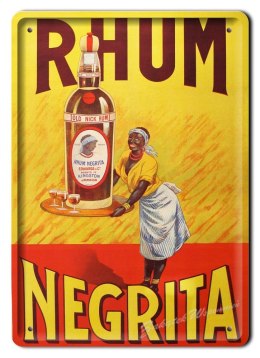RUM NEGRITA METALOWY SZYLD PLAKAT RETRO #01930