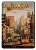 SAN FRANCISCO METALOWY SZYLD PLAKAT RETRO #00617