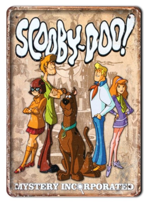 SCOOBY-DOO ! METALOWY SZYLD VINTAGE RETRO #01265