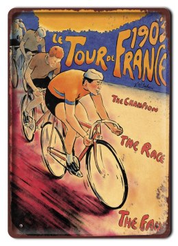 TOUR DE FRANCE METALOWY SZYLD RETRO #09391