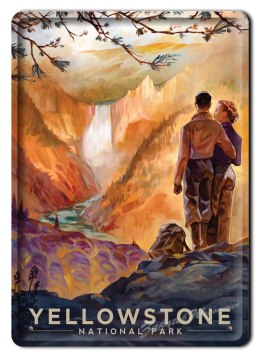 YELLOWSTONE METALOWY SZYLD OBRAZEK RETRO #02669