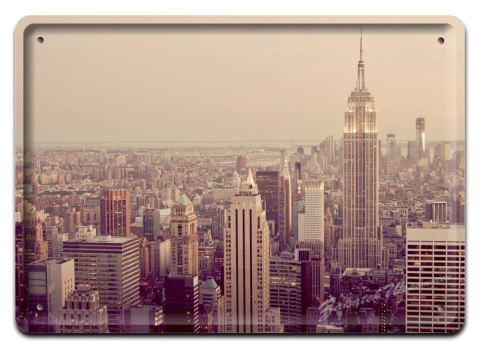 CITY OF NEW YORK METALOWY SZYLD RETRO #01804