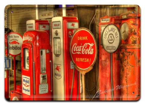 COCA COLA GARAŻ METALOWY SZYLD PLAKAT OBRAZEK #03474