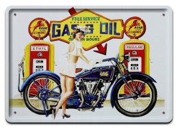 HARLEY DAVIDSON METALOWY SZYLD PLAKAT RETRO #07999