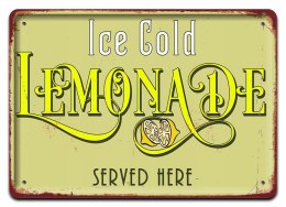 LEMONIADA METALOWY SZYLD PLAKAT RETRO #07953